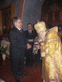 Принесение пояса св. Иоанна Кронштадтского в Новоспасский монастырь 