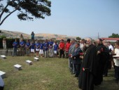 Открытие русского мемориала на острове Лемнос (Греция) в июле 2009 г. 