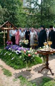 Панихида на могиле схиархимандрита Гурия (Мищенко) 