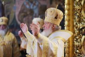 Святейший Патриарх Кирилл возглавил воскресную Божественную литургию  